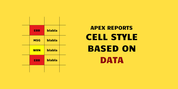 Classic Report, Interactive Report and Interactive Grid cell style based on data